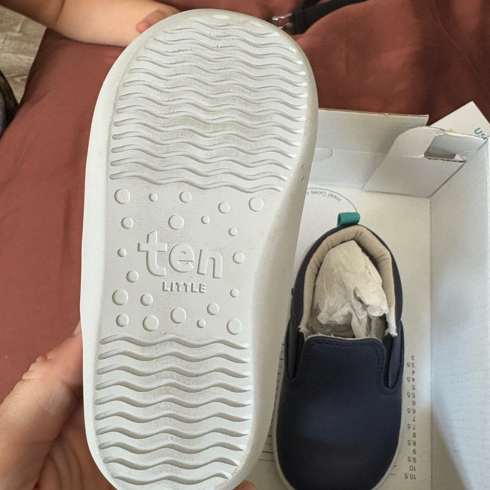 Kids Navy Slip-On Shoes - Picture 4 of 5